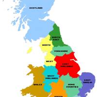 provincias de inglaterra mapa Mapa Basico De Regiones De Gran Bretana Gmr Idiomas provincias de inglaterra mapa